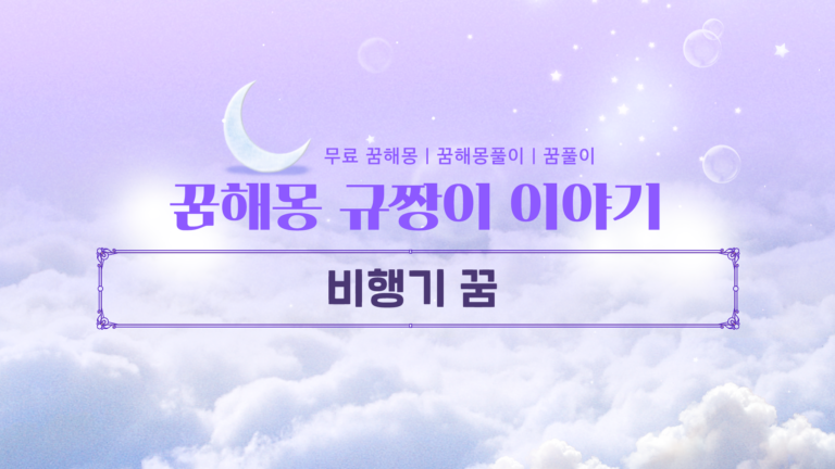 비행기 꿈 해몽 타는 꿈부터 추락 폭발 의미까지